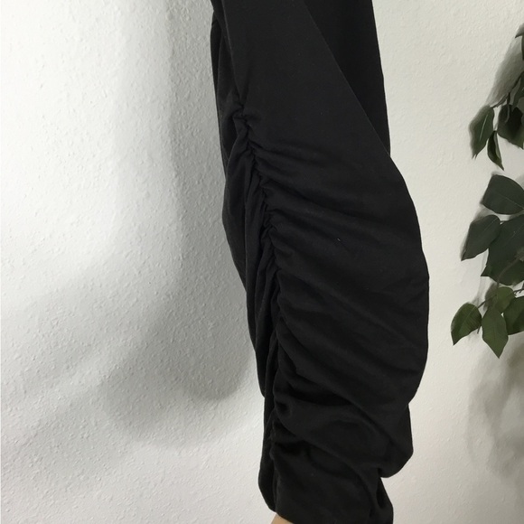 Little Black Ruched Dress - Picture 2 of 5